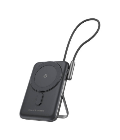 Choetech B735 powerbank 10000mAh 20W PD + cavo USB-C (Nero)