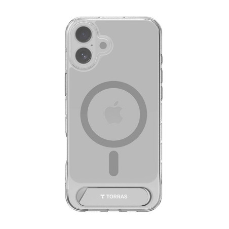 Torras Pstand Series Custodia Trasparente per iPhone 16
