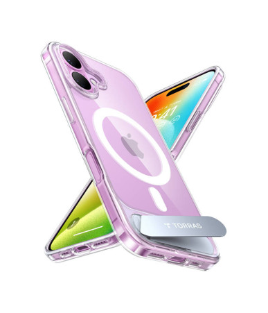 Torras Pstand Series Custodia Trasparente per iPhone 16