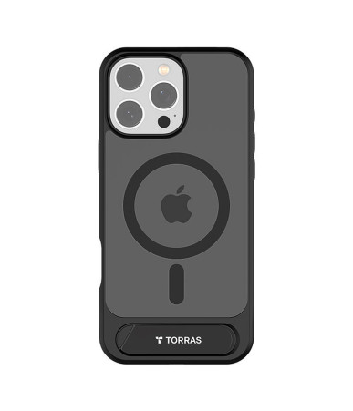 Torras Pstand Series Cover per iPhone 16 Pro (Nero)