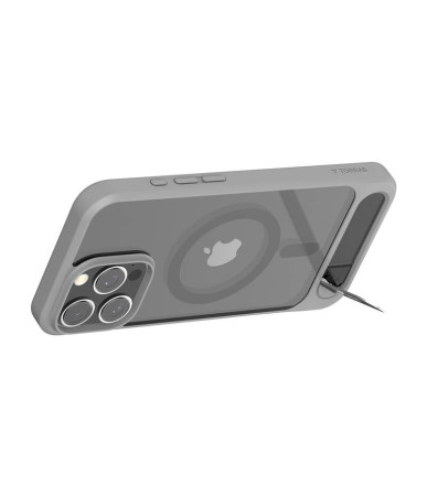 Torras Pstand Series Case per iPhone 16 Pro Max (Grigio)
