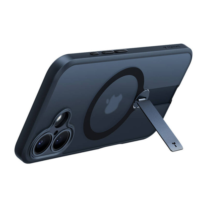 Torras Pstand Spin Case per iPhone 16 Plus (Nero)