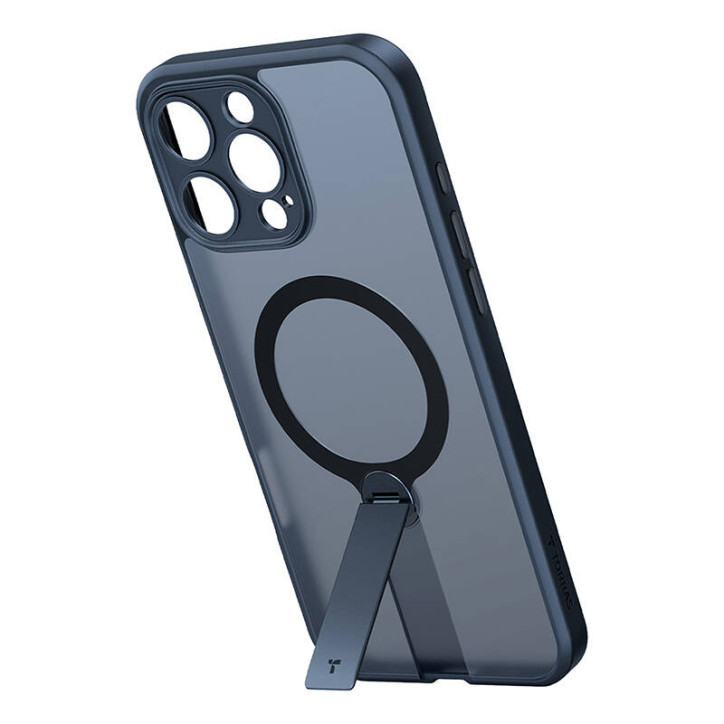 Torras Pstand Spin Case per iPhone 16 Pro (Nero)