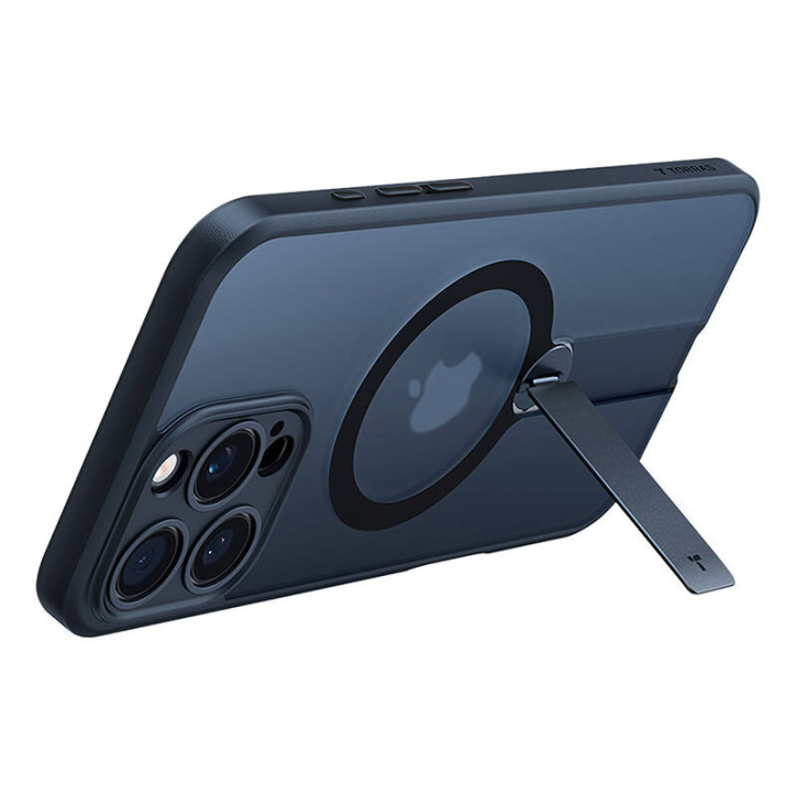 Torras Pstand Spin Case per iPhone 16 Pro (Nero)