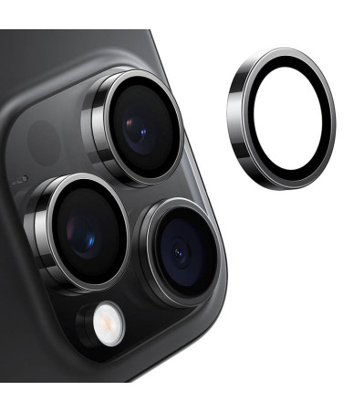 Torras Lensguard Vetro per Fotocamera iPhone 16/16 Plus Nero
