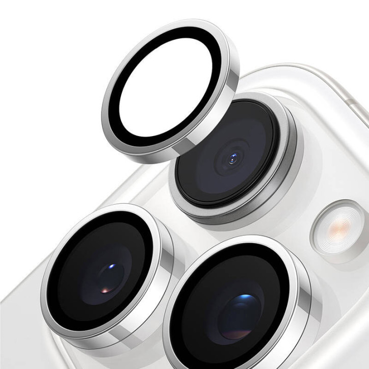 Torras Lensguard Vetro per Fotocamera iPhone 16 Pro (Grigio)