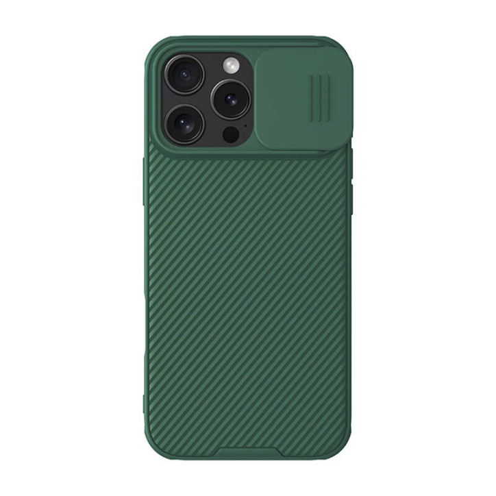 Custodia Nillkin CamShield Pro per iPhone 16 Pro Max Verde