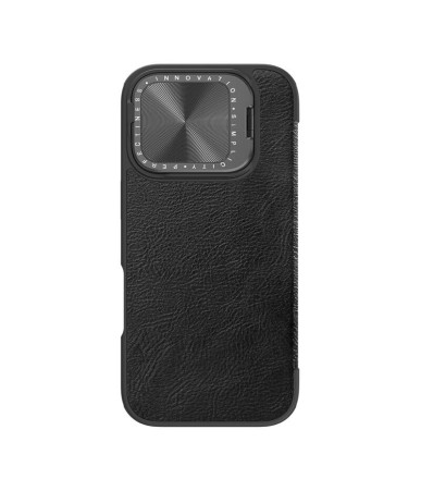Nillkin Qin Prop Leather iPhone 16 Case (black)
