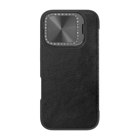 Nillkin Qin Pro Leather iPhone 16 Custodia Nera