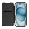 Nillkin Qin Prop Custodia in Pelle per iPhone 16 (Nero)