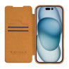 Custodia Nillkin Qin Pro Leather per iPhone 16 (Marrone)