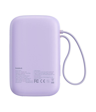 Baseus QPow 2 10000mAh 30W 2xUSB-C powerbank (purple)