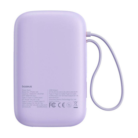 Baseus QPow 2 Powerbank 10000mAh 30W 2xUSB-C Viola
