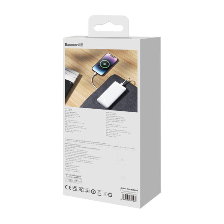 Baseus Airpow 10000mAh 20W Powerbank Bianco