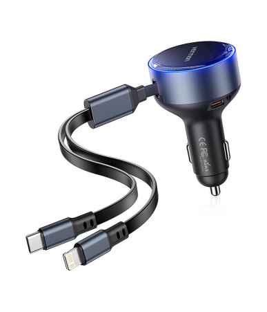 Vention FFOB0 USB-C car charger + USB-C/Lightning 30W cable