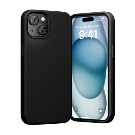 Vention KUFB0-20 Custodia in Silicone per iPhone 15 Plus (Nero)