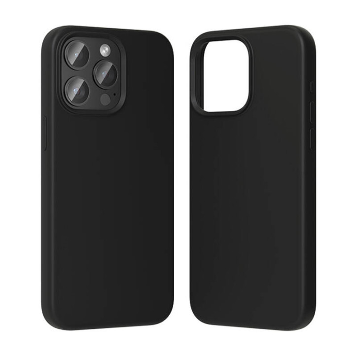 Vention KUFB0-30 Custodia in Silicone per iPhone 15 Pro (Nero)
