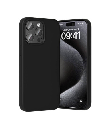 Vention KUFB0-30 Custodia in Silicone per iPhone 15 Pro (Nero)