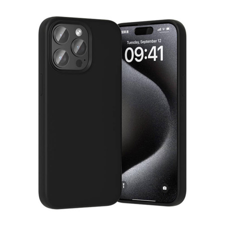 Vention KUFB0-30 Custodia in Silicone per iPhone 15 Pro (Nero)