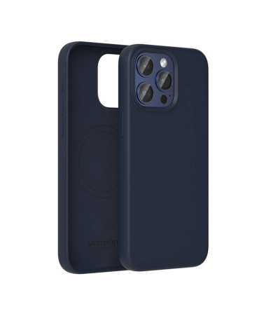 Vention KUFL0-40 Custodia in Silicone per iPhone 15 Pro Max Blu