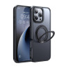 McDodo PC-4933 MagSafe case per iPhone 16 Pro Max con stand (Nero)