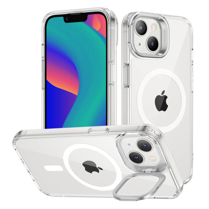 Custodia ESR Classic Kickstand con HaloLock per iPhone 14 Plus (Trasparente)