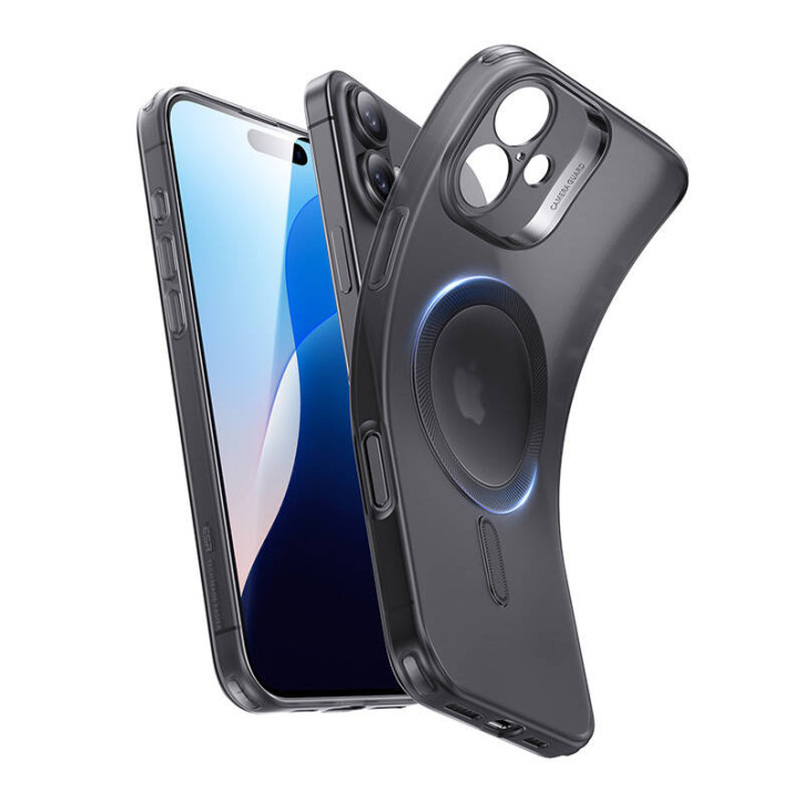 ESR HaloLock Zero Clear Case per iPhone 16 Plus Nero
