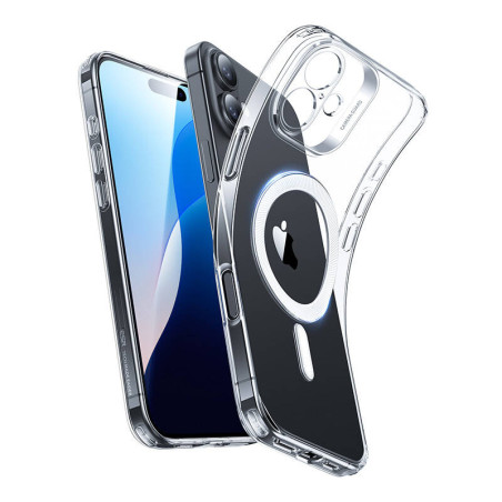 ESR Zero Clear Case HaloLock per iPhone 16 Plus Trasparente