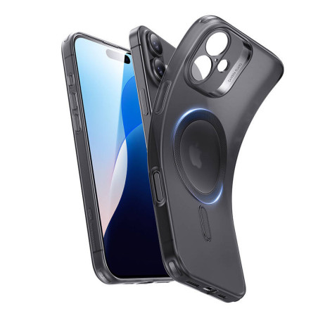 Custodia ESR HaloLock Clear Case per iPhone 16 (Nero)