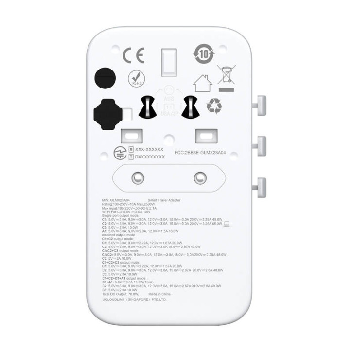 Adapter Roamplug con hotspot 4G/LTE Wi-Fi GlocalMe Cloud SIM