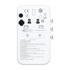 GlocalMe Roamplug Adattatore Universale con Hotspot 4G/LTE Wi-Fi Cloud SIM Bianco