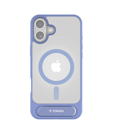 Torras Pstand Series Cover per iPhone 16 (Blu)