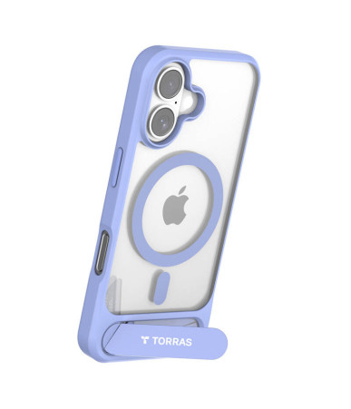 Torras Pstand Series Case per iPhone 16 (Blu)