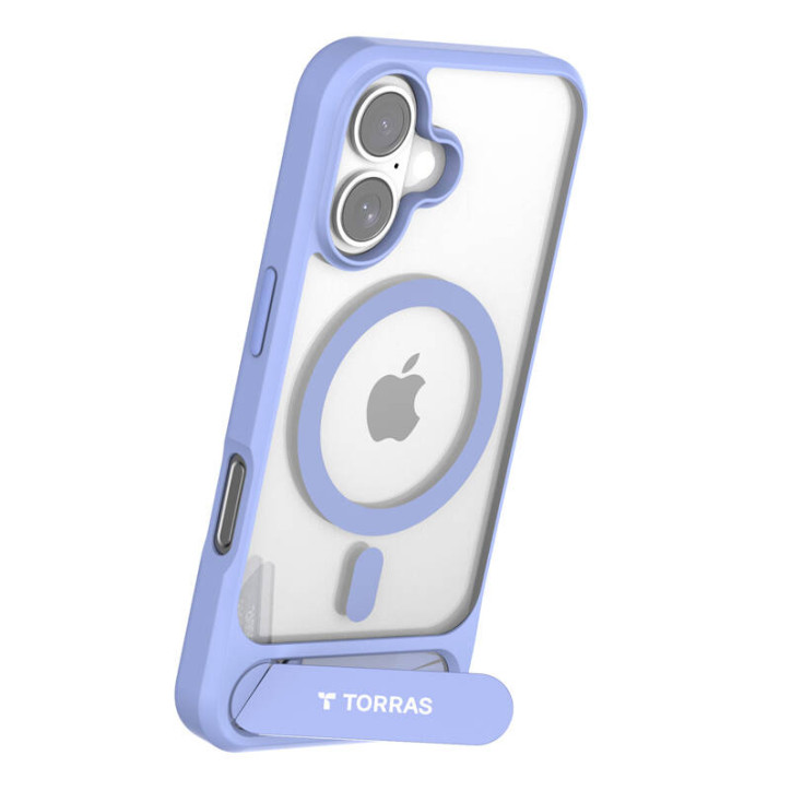 Torras Pstand Series Case per iPhone 16 (Blu)