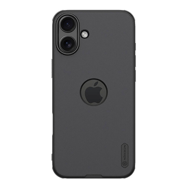 Custodia Nillkin Super Frosted Pro per iPhone 16 Plus (Nero)
