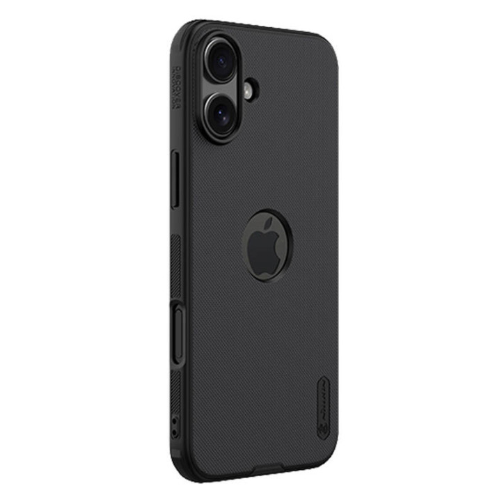 Custodia Nillkin Super Frosted Pro per iPhone 16 Plus (Nero)