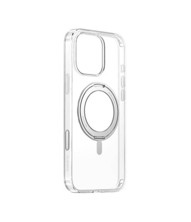 Baseus SkyRing 360° Magnetic Case con Stand per iPhone 16 Pro Trasparente