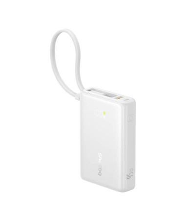 Powerbank Baseus PicoGo Digital Display 10000mAh 45W (biały)