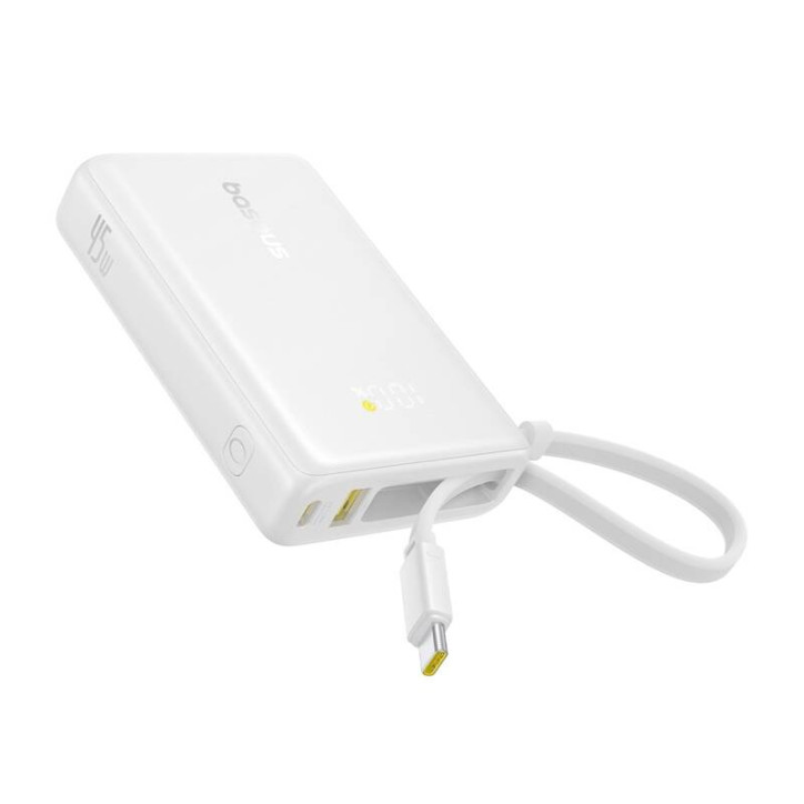 Powerbank Baseus PicoGo Digital Display 10000mAh 45W (Bianco)