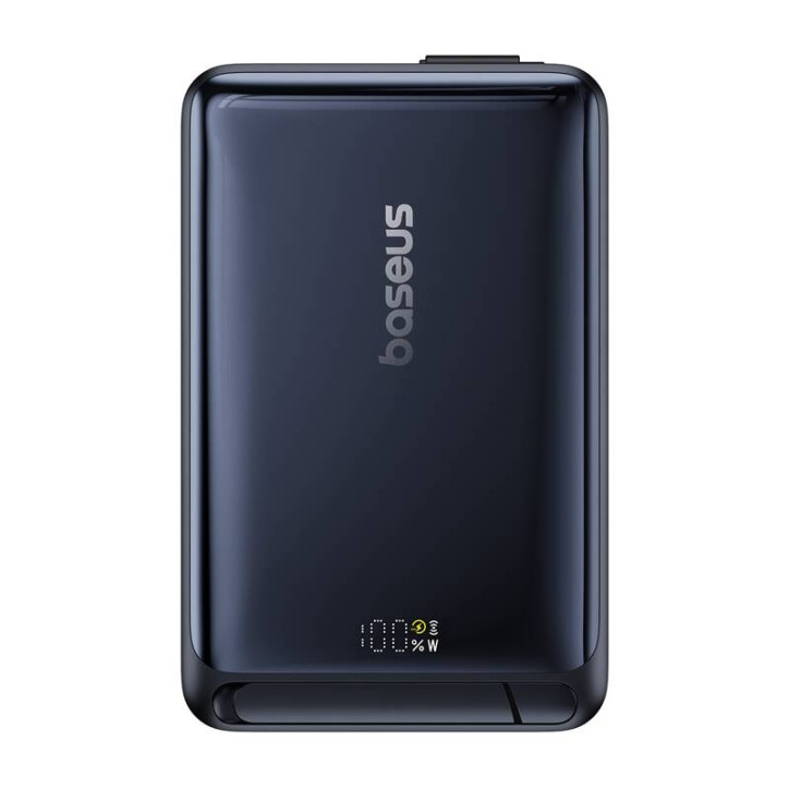 Baseus Nomos Qi2 Magnetic Power Bank 10000mAh 45W USB-C Grigio