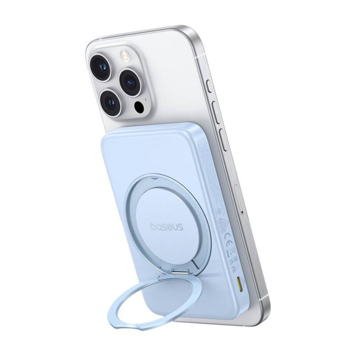 Baseus PicoGo Qi2 Powerbank con Stand 5000mAh 20W Blu