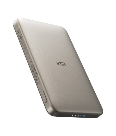 ESR Qi2 MagSlim 5000 mAh Powerbank Sabbia