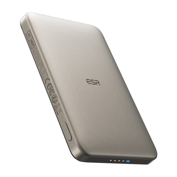 ESR Qi2 MagSlim Powerbank magnetico 5000 mAh (Sabbia