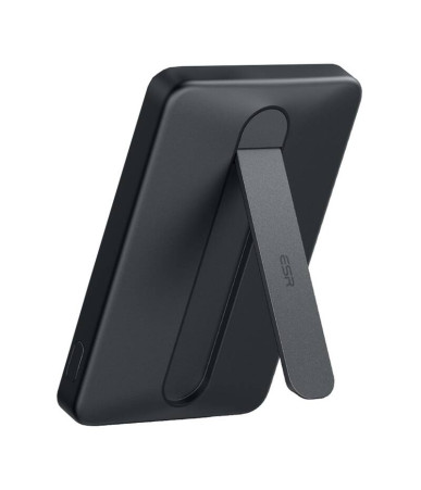 ESR Qi2 MagSlim 5000 mAh power bank magnetico con stand (Nero)