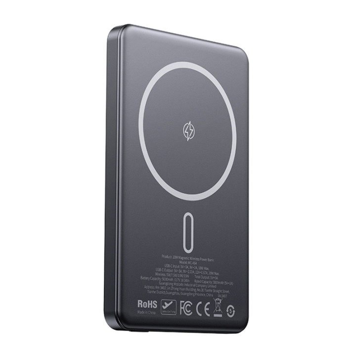 Mcdodo MC-4641 Powerbank Magnetica Wireless Ultra-Sottile 5000mAh Oro