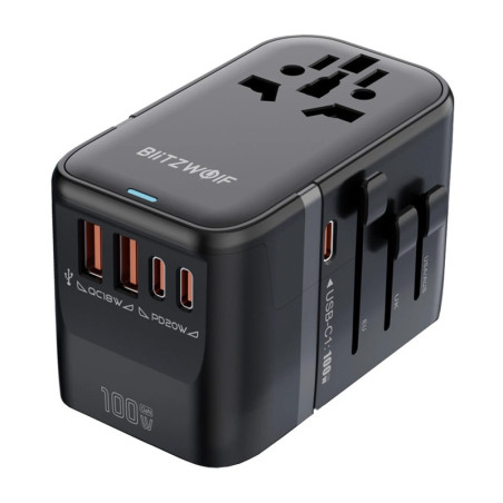 Blitzwolf BW-TA2 Adattatore da Viaggio Universale 5-in-1 100W GaN