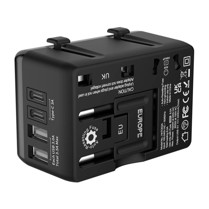 Blitzwolf BW-TA1 Adattatore da Viaggio Universale 4 Porte PD 20W