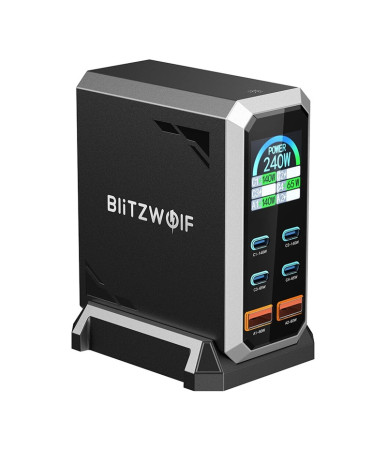 Blitzwolf BW-S31 Caricatore da rete 2xUSB-A, 4xUSB-C, PD, 240W