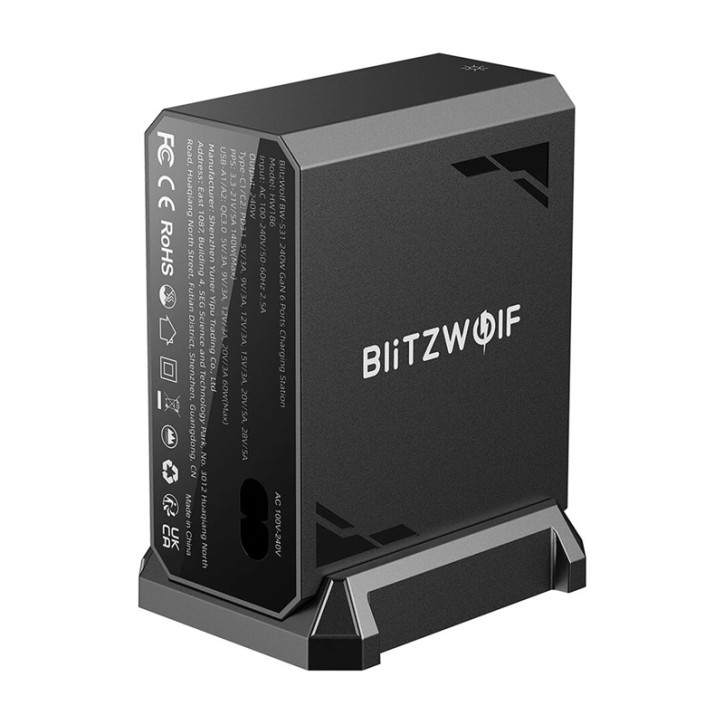 Blitzwolf BW-S31 Caricatore da rete 2xUSB-A, 4xUSB-C, PD, 240W