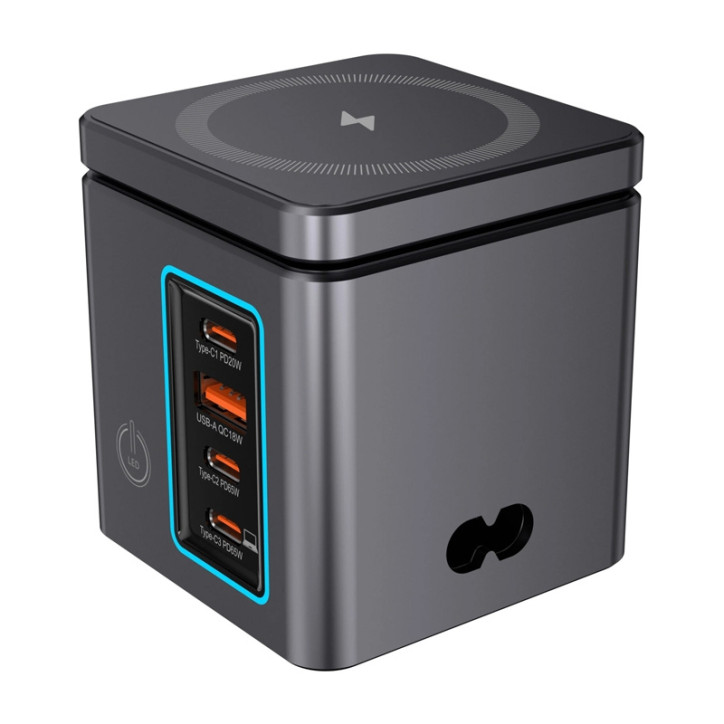 Blitzwolf BW-i113 Caricatore da Rete GaN 105W 3xUSB-C USB-A